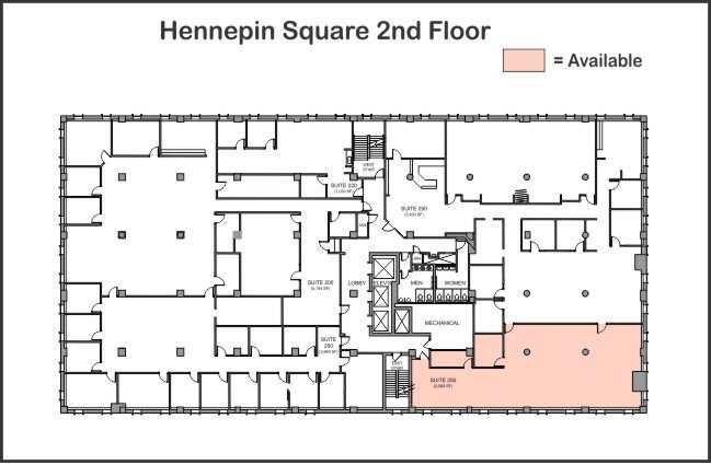 Hennepin Square Second Floor Vacancy